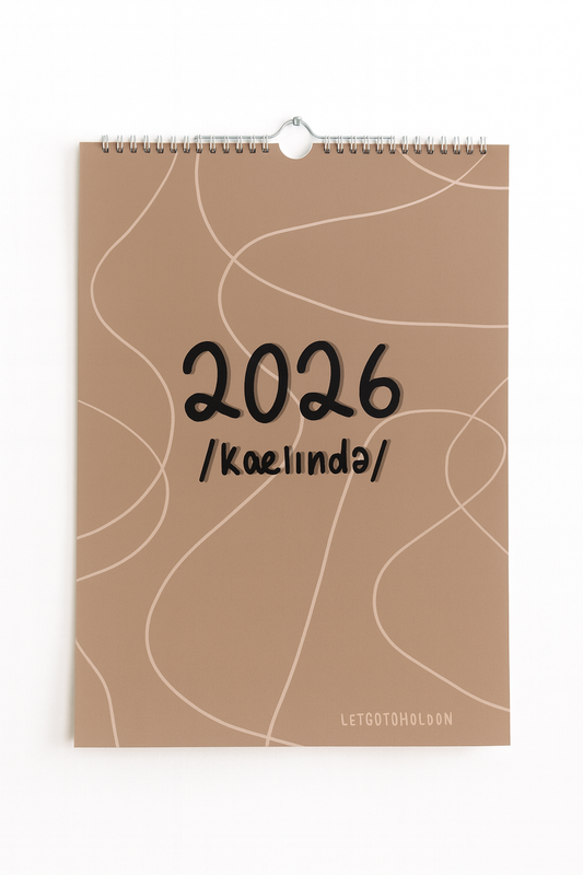 IPA mental health affirmations 2026 A3 calendar