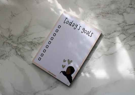 today's goals | a6 notepad