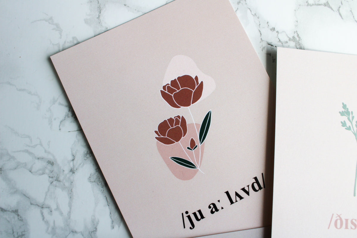 IPA affirmations print set